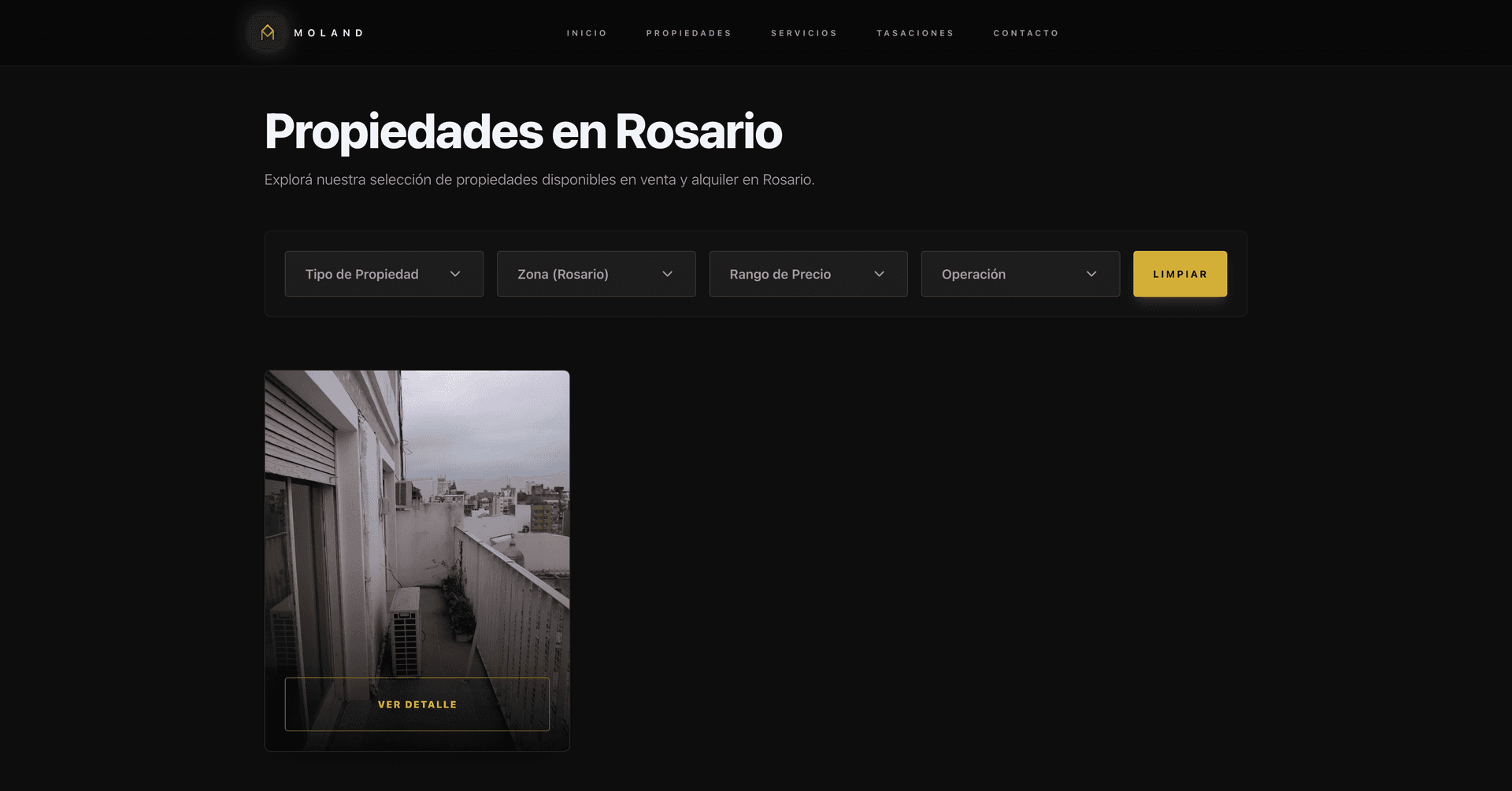 Catálogo de propiedades